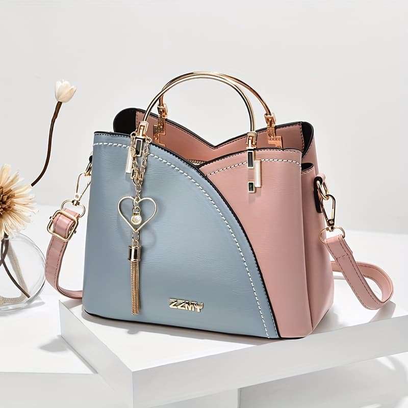 Women's Bags 2025 New Trendy Handbags Korean Version Contrast Color Large Capacity Fashion One Shoulder Crossbody Bag Dropshipping