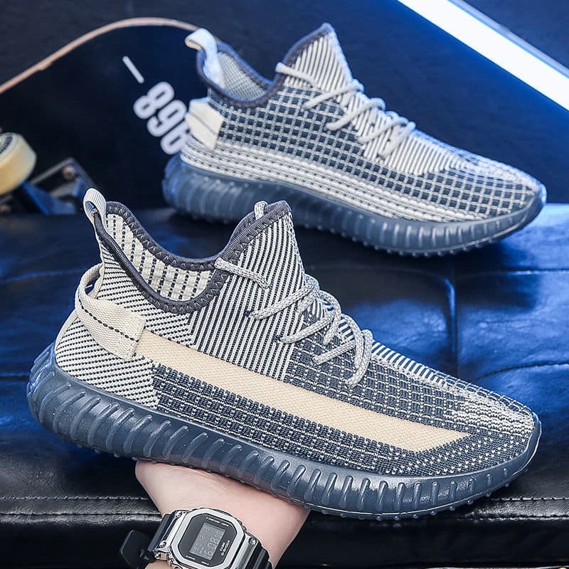 Mesh Breathable Coconut Shoes New Men's Shoes Summer 2025 Versatile Trend Casual Fly Knitted Shoes Student Sports Men's Shoes