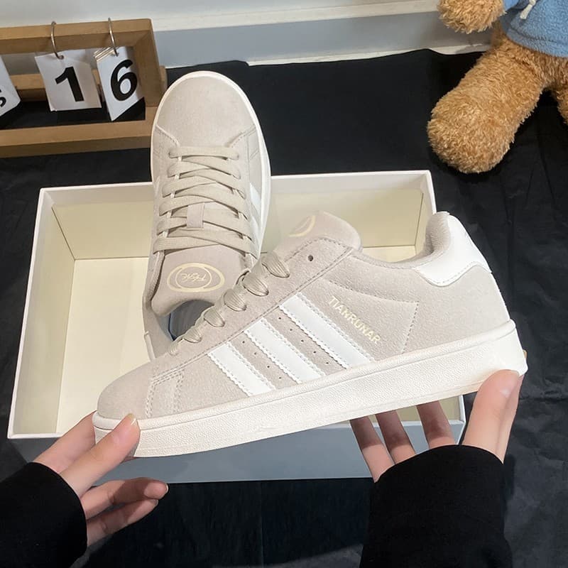 2025 New Pitaya Girl Pink Bread Shoes Student Shoes Casual Versatile Sneakers Breathable Trendy Sports Shoes