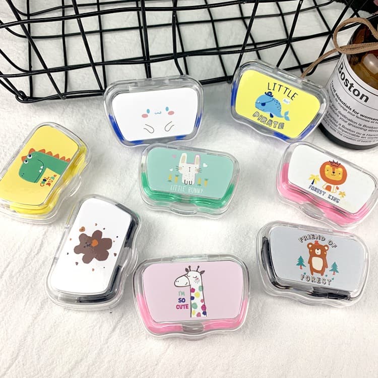 (Wholesale), brand invisible glasses, cartoon handheld storage box